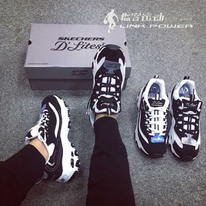 Skechers斯凯奇男女鞋一代老爹鞋熊猫鞋复古跑鞋66666179/52675