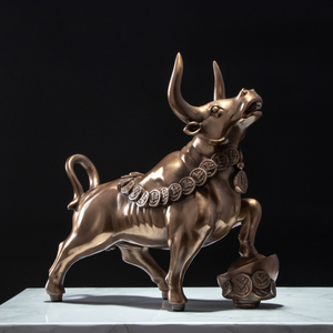 树脂摆件牛气冲天