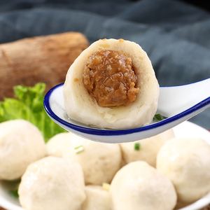 秋官郎青鳗鱼丸福建特产鱼丸带馅肉丸500g