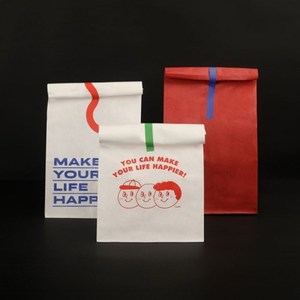 韩国oh lolly day创意卡通ins风物品收纳纸袋礼品袋礼物包装3枚入
