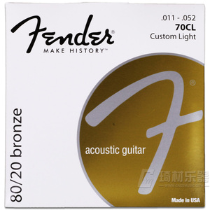美产正品 芬达 fender 70L CL XL 盒装黄铜民谣吉他琴弦 木吉他弦