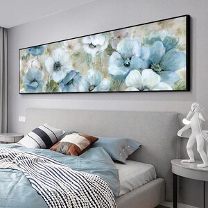 油画床头装饰画卧室背景墙挂画现代简约温馨大气轻奢浪漫北欧壁画