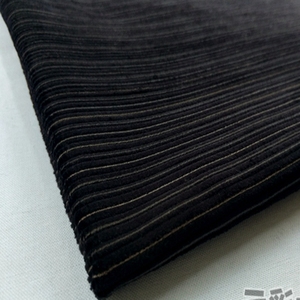 炭黑色粗条双条绒纯棉灯芯绒布料 做休闲外套裤子面料 沙发布 diy