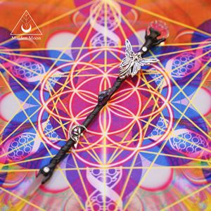 手作魔杖水晶四元素摆件