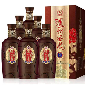 1919酒类直供 泸州老窖鉴藏n8 52度475ml*6瓶浓香型白酒整箱