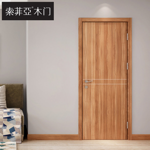 定制金 索菲亚推拉门简约室内实木复合免漆门 全屋定制卧室nm-d73