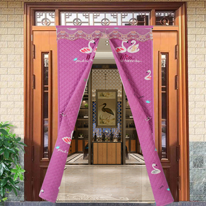 进户门加厚棉门帘家用农村冬季保暖防风隔断帘免打孔客厅大门帘子