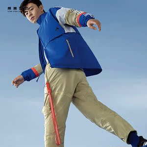 adidas阿迪达斯邓伦同款卡其色工装裤运动休闲裤宽松长裤gl0395