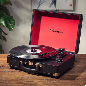 mocafine摩范留声机复古客厅欧式家用便携LP黑胶唱片机老式电唱机