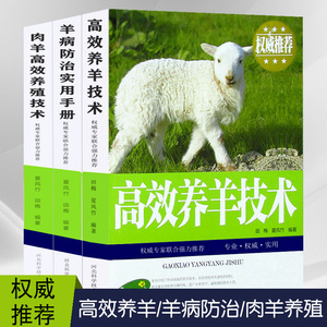 高效养羊大全全套3册肉羊高效养殖技术羊病综合预防治疗实用手册快速诊治波尔黑山羊养殖技术羊舍圈建造养羊技术书籍大全兽医