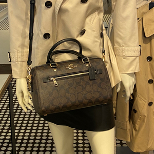 美国代购 coach蔻驰 拉链新款波士顿小号水桶包手提斜挎女单肩包