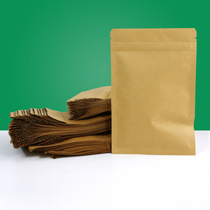 袋翔包装加厚24丝牛皮纸骨袋食品级纸袋茶叶大米果干分装封口袋子