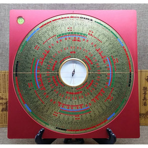 正品 罗添友监造 10寸合金综合盘 罗添友专业风水罗盘 天池6cm