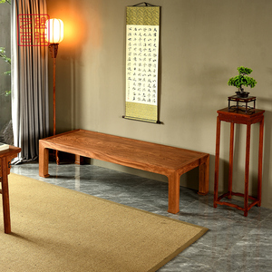 艺盟百胜铁力木四面平榻中式红木罗汉床榻书房休闲红木家具明式