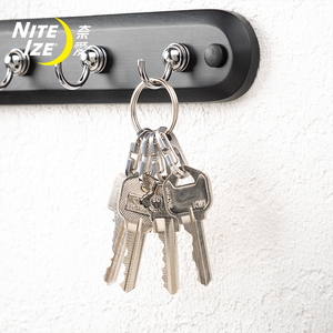 美国NiteIze奈爱不锈钢户外钥匙挂扣多功能钥匙圈登山扣创意礼品