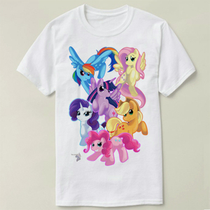 my little pony 彩虹小马宝莉 diy 定制 男女 tee t-shirt t恤