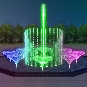 水淼景观淘宝不锈钢百变喷头室外景区大型流水音乐喷泉设备安装控制