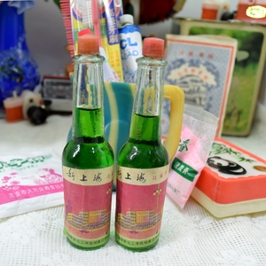 怀旧收藏八十年代老国货新上海牌花露水小瓶13厘米高影视拍摄道具