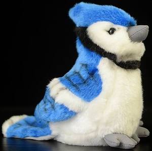 (300只代购)英国cabin仿真冠蓝鸦bluejay毛绒玩具公仔