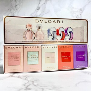【佩安娜】bvlgari宝格丽香水五件套装礼盒粉白紫晶小样送礼