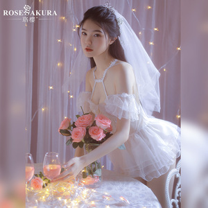醉清风情趣内衣睡衣性用品激情衣服制服诱惑骚调情新娘装婚纱5509