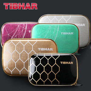 TIBHAR挺拔乒乓球拍套双层拍包方形运动方拍套PU新款全拍套方包盒