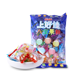 上好佳八宝糖果混合口味水果硬糖结婚喜糖果袋装500g休闲零食糖果