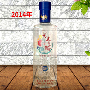 包邮贵州青酒七彩青醇52度500毫升*6瓶清香型白酒