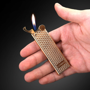 雷曼金属充气打火机男士礼品土豪金创意个性滑轮火石砂轮气体火机