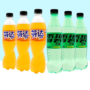 可口可乐 雪碧零卡/芬达零卡汽水零卡无糖500ml*24瓶 北京包邮