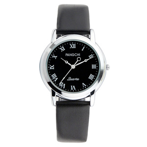 鹏志pangchi手表女学生皮带防水石英表男复古罗马数字小表盘2127