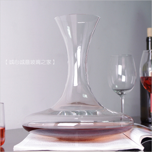 d10玻璃醒酒器红酒果汁壶樽盛酒倒酒分酒器 溶量1650ml