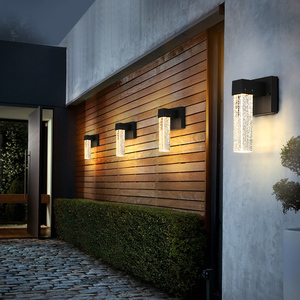 简约现代户外壁灯防水防雨庭院灯过道阳台露台阳光房led水晶灯具