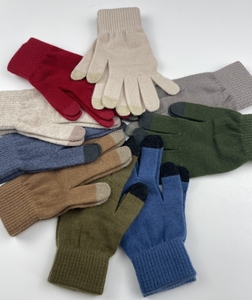 【清货】纯羊绒手套女士秋冬季毛线针织加厚保暖手套分指骑行针织