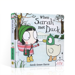 英文原版绘本 when sarah met duck 莎拉和乖乖鸭系列 幼儿英语启蒙