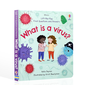 Usborne英文原版 What is a Virus?什么是病毒？尤斯伯恩问答系列低幼宝宝卫生行为习惯引导翻翻书生命科学幼儿健康知识科普