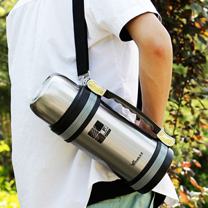 华亚保温杯男不锈钢大保温壶车载热水瓶户外便携大容量旅行2000ml