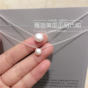 朵吉儿Dogeared pearls of love系列珍珠项链饰品925银女简约美国