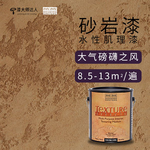 美国进口艺术涂料砂岩漆仿真石漆肌理质感材料3.78升