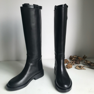 手工鞋by chendan陈丹女鞋军靴骑士靴马靴长靴硬靴高筒靴真皮女
