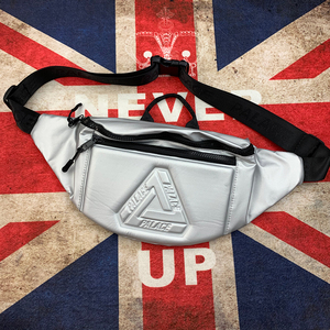 palace胸前包潮牌嘻哈日系机车包男欧美ins街头纯色大容量斜挎包