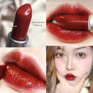 正品mac魅可口红108牛血红dubonnet红棕色dare you宝石红滋润唇膏