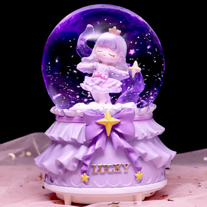 魔卡少女水晶球女孩公主可爱天使音乐八音盒摆件女生儿童生日礼物