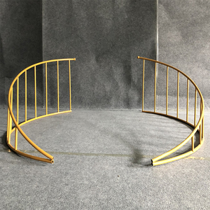 新款婚庆道具铁艺弧形围栏 婚庆舞台装饰 铁艺弧形栅栏 铁艺道具