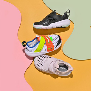 正品Nike耐克男童女童儿童运动凉鞋24夏季新款大网眼鞋透气小飞碟