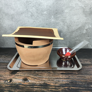 耐高温瓦片烧烤专用瓦片烤肉烧烤炉不粘陶土瓦片越南特色烧烤商用