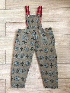 二手70-80年代老式儿童开裆背带花棉裤影视道具怀旧老物童装