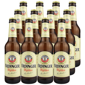 德国原装进口精酿艾丁格（艾尔丁格）小麦白黑无醇啤酒330ml*12瓶