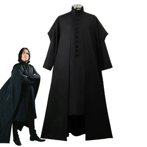 新款万圣节哈利波特cosplay 斯内普教授衣服cos服装 套装披风外套