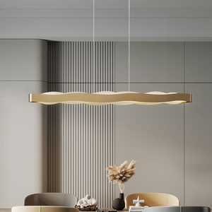 轻奢餐厅全铜吊灯创意现代简约个性高端北欧长条吧台设计师灯具